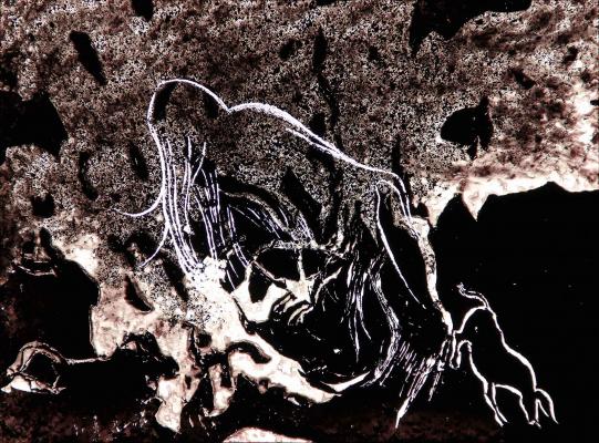 <B>Mammouths dans paysage effondré</B> © <I>Irène Dacunha</I>